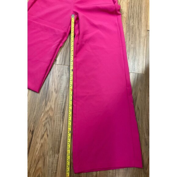 NWT Womens Wet Seal Pink  High Waisted Trouser Flare Pant  Size:  Medium - Picture 9 of 11